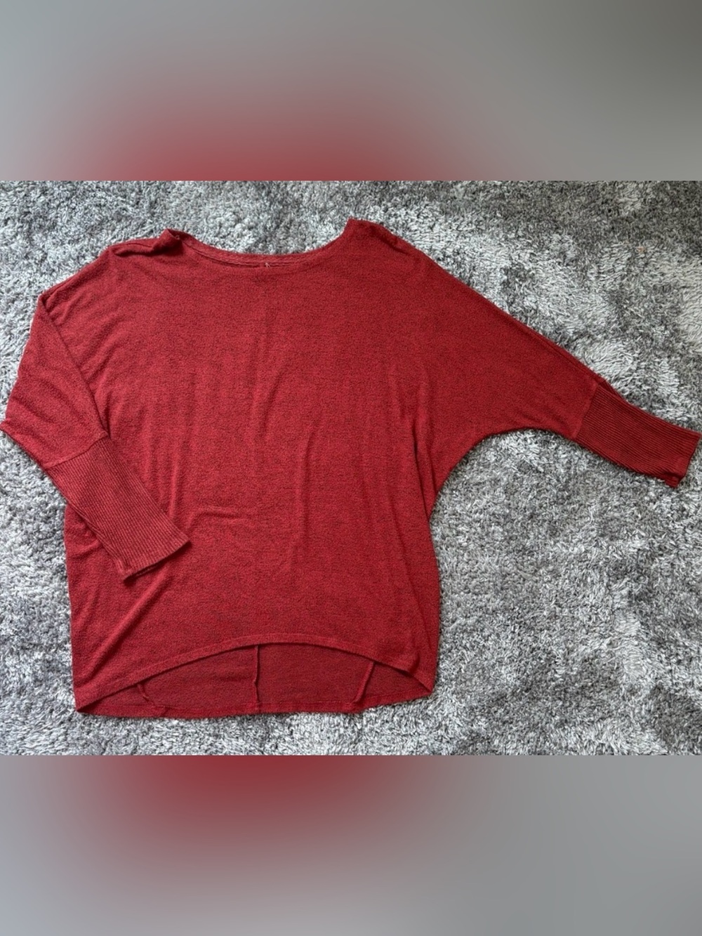 Cupio Red Sweater Woman's Large